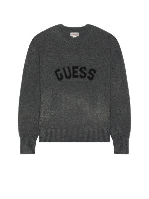 Strick sweatshirt mit rundhalsausschnitt Guess Originals grau