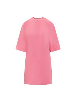 Różowa sukienka mini z kapturem Stella Mccartney