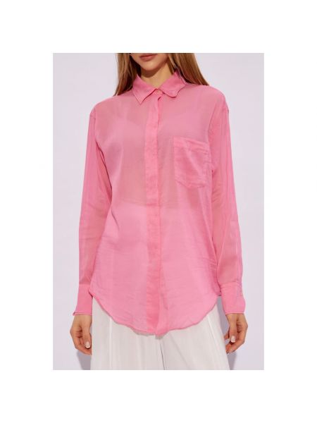 Camisa con bolsillos Forte Forte rosa
