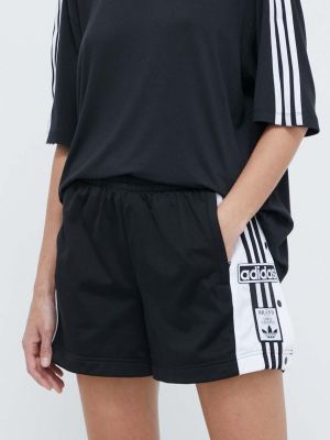 Czarne szorty z wysoką talią Adidas Originals