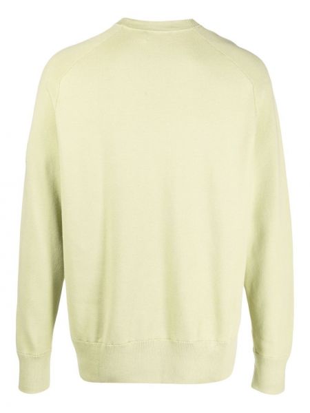 Džemperis ar apaļu kakla izgriezumu Calvin Klein zaļš