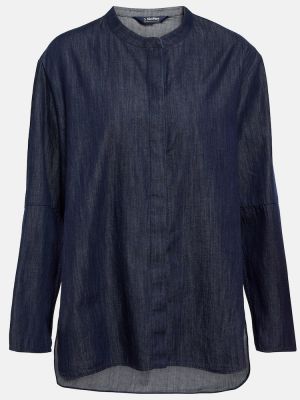 Džínová košile 's Max Mara modrá