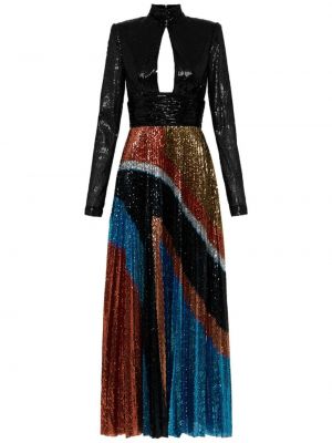Midi šaty s flitry Rebecca Vallance černé