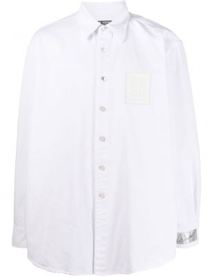 Rifľová košeľa Raf Simons biela