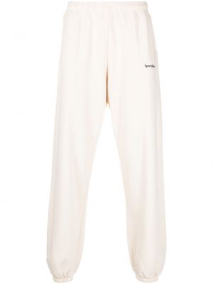 Pantaloni con stampa Sporty & Rich bianco