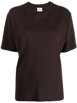 T-shirt en coton Khaite marron