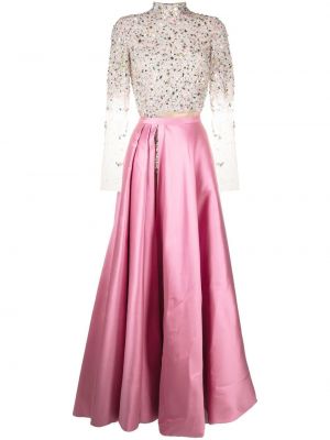 Вечерна рокля Dina Melwani розово