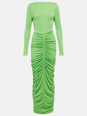 Viskózové midi šaty Givenchy - zelená