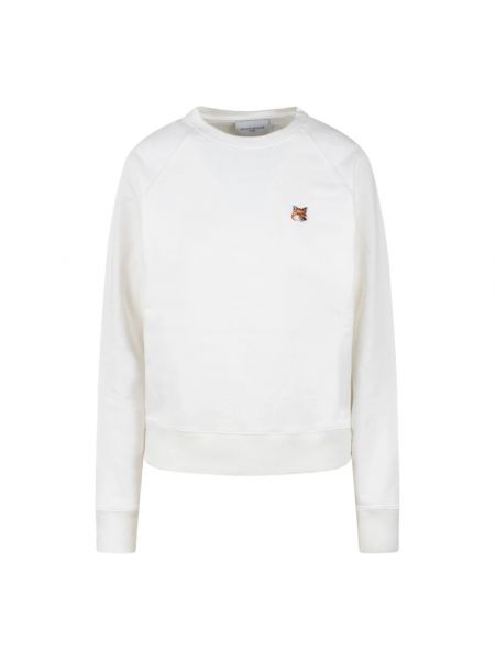 Sweatshirt mit rundhalsausschnitt Maison Kitsuné weiß