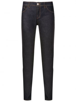 Skinny džíny s nízkým pasem Emporio Armani modré