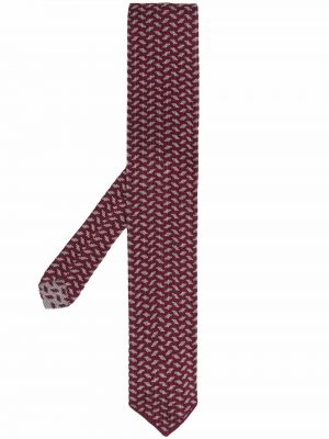 Corbata de punto Giorgio Armani rojo