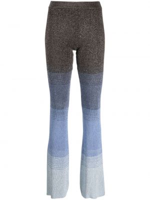 Pantalon à rayures en tricot à motif dégradé Gcds