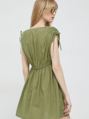 Mini šaty Roxy zelené