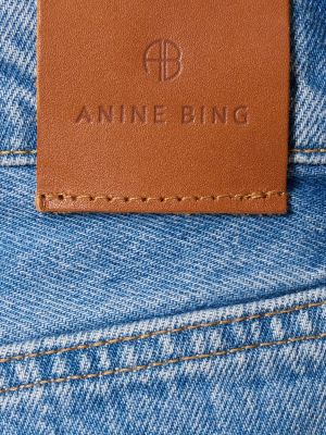 Bavlnené džínsy Anine Bing modrá