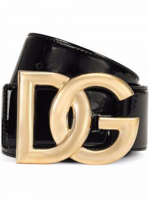 Pásek s přezkou Dolce & Gabbana černý