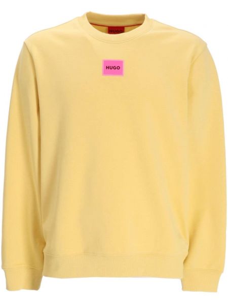 Sweat-shirt long en coton Hugo jaune