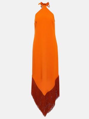 Dlouhé šaty so strapcami Taller Marmo oranžová