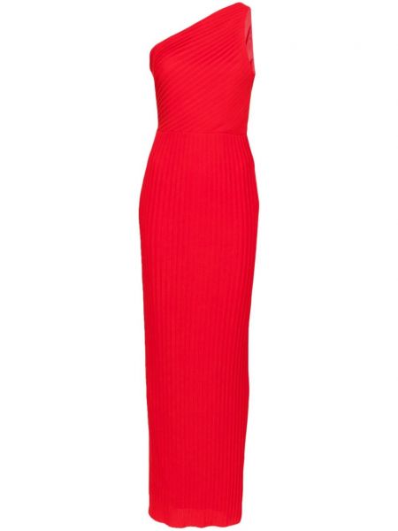 Robe de soirée plissé Solace London rouge