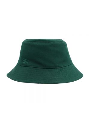 Haftowana czapka Burberry zielona