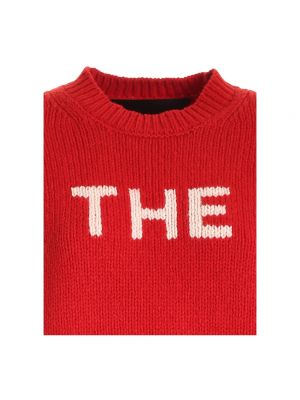 Jersey de lana de tela jersey de cuello redondo Marc Jacobs rojo