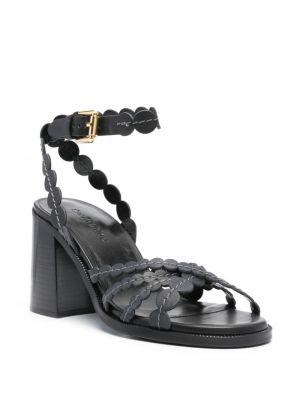 Kožené sandály See By Chloe černé