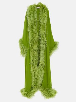 Sulgedega siidist jakk Valentino roheline