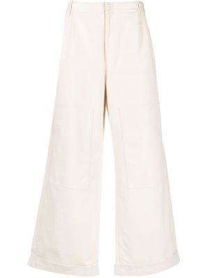 Spodnie z niską talią relaxed fit Etro białe