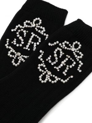 Bavlněné ponožky Simone Rocha černé