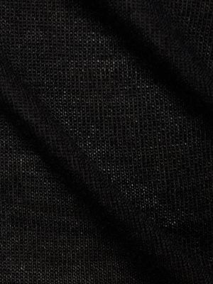 Suéter de seda de cachemir de punto Gabriela Hearst negro