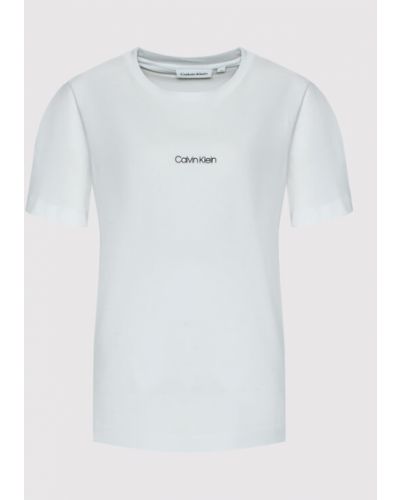 T-shirt Calvin Klein Curve blanc