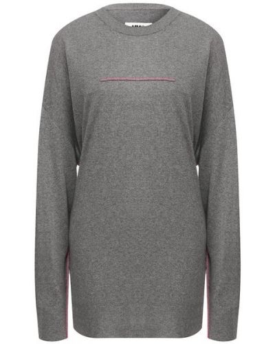 Пуловер из вискозы Mm6, серый