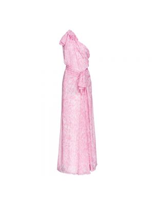 Sukienka długa bez rękawów Pinko różowa