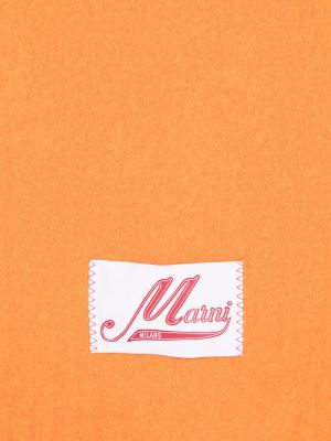Schal mit fransen Marni orange