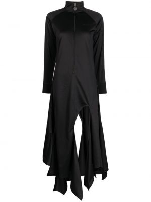 Asimetriska kleita ar rāvējslēdzēju Y Project melns