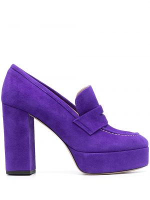 Zomšinės sandalai su platforma P.a.r.o.s.h. violetinė