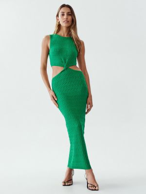Pletené pletené šaty Calli zelená