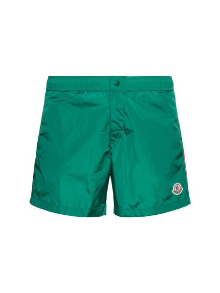 Pantalones cortos de nailon Moncler verde