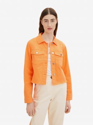 Oranžová džínová bunda Tom Tailor