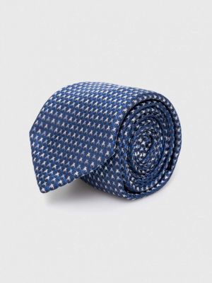 Svilena kravata Boss modra