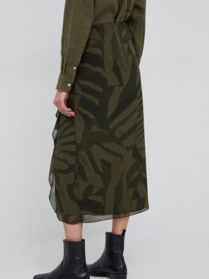 Midi sukně Lauren Ralph Lauren zelené