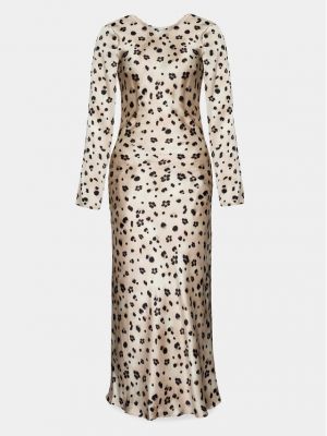 Priliehavé šaty Sisley béžová
