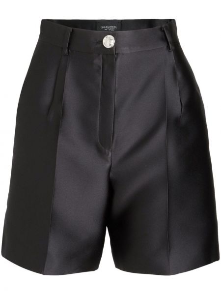 Pantaloni scurți din satin de mătase plisate Giambattista Valli