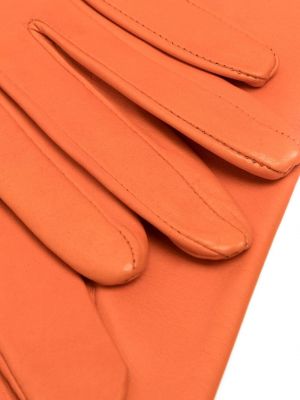 Rękawiczki skórzane Manokhi pomarańczowe
