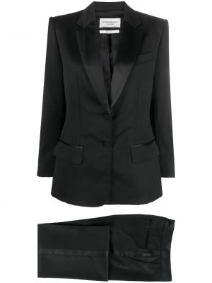 Вълнен костюм Saint Laurent Pre-owned черно