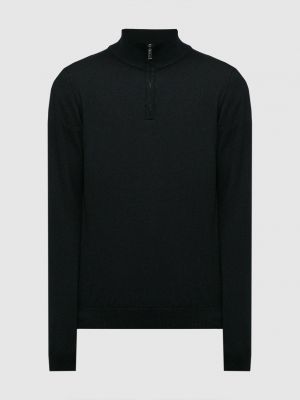 Чорний шовковий светр Moorer