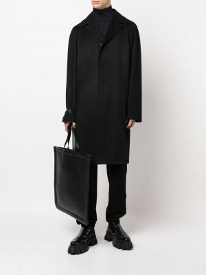 Kabát s knoflíky Prada černý