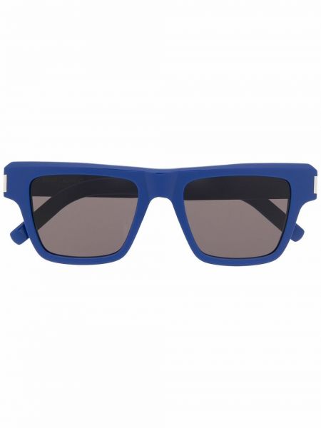 Oversize слънчеви очила Saint Laurent Eyewear синьо