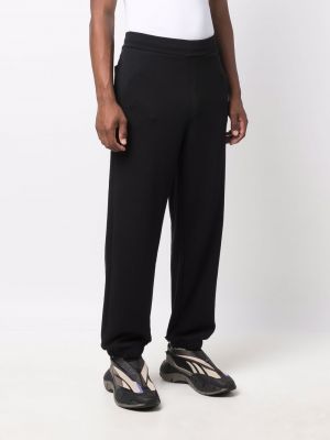 Spodnie sportowe z nadrukiem Msgm czarne