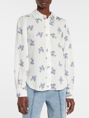 Květinová košile Isabel Marant bílá