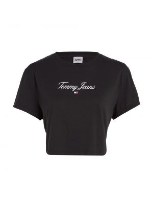 Джинсовая рубашка Tommy Hilfiger черная